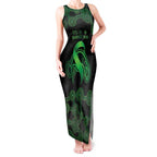 Green Kangaroo Ribbon Aboriginal Personalised Tank Maxi Dress Depression Awareness