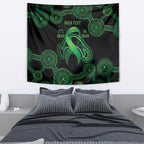 Green Kangaroo Ribbon Aboriginal Personalised Tapestry Depression Awareness