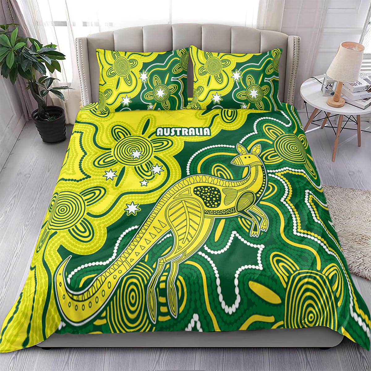australia-cricket-bedding-set-go-aussie-world-cup-2023-aboriginal-style-unique