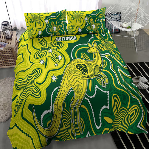 australia-cricket-bedding-set-go-aussie-world-cup-2023-aboriginal-style-unique