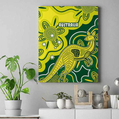 australia-cricket-canvas-wall-art-go-aussie-world-cup-2023-aboriginal-style-unique