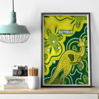 australia-cricket-canvas-wall-art-go-aussie-world-cup-2023-aboriginal-style-unique