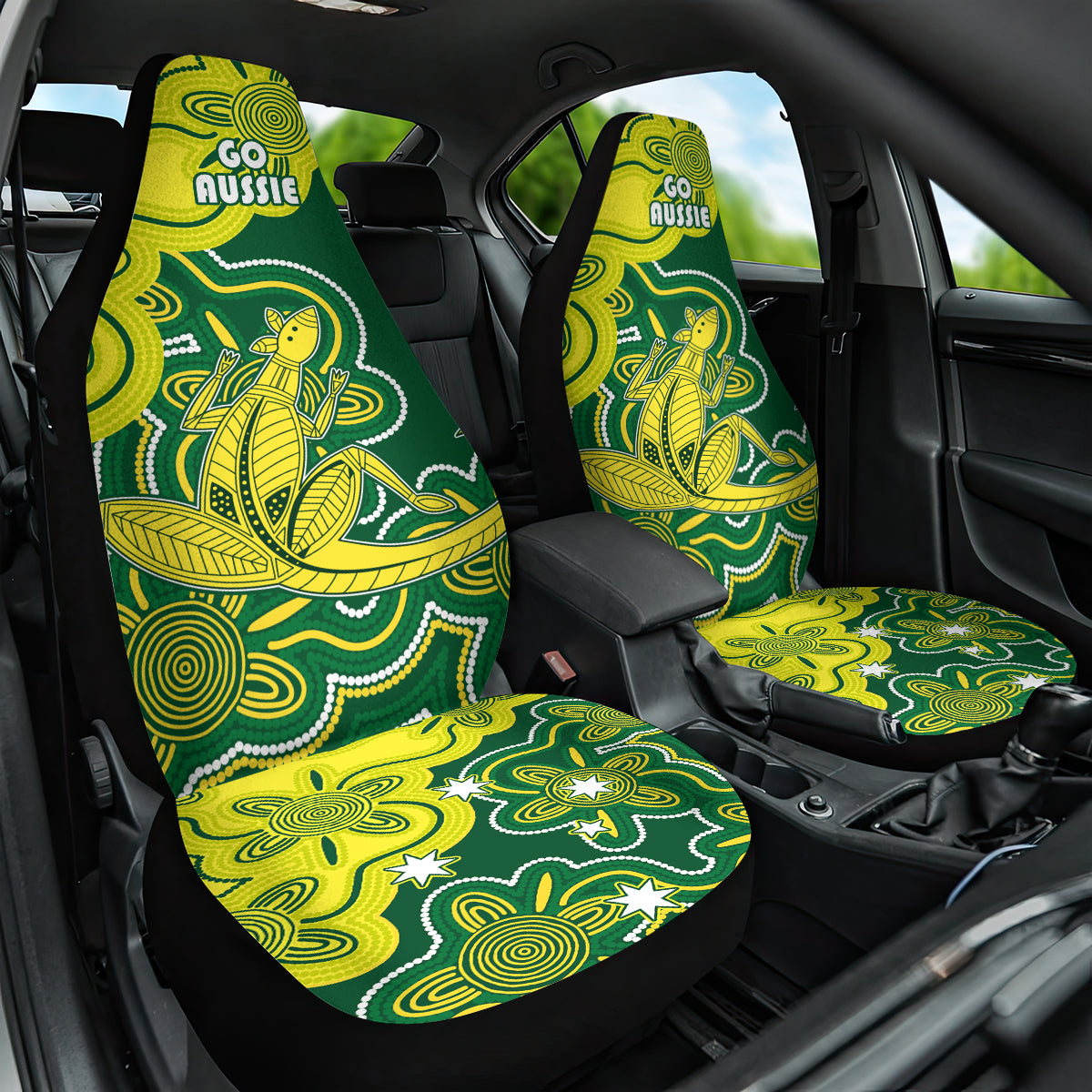 australia-cricket-car-seat-cover-go-aussie-world-cup-2023-aboriginal-style-unique