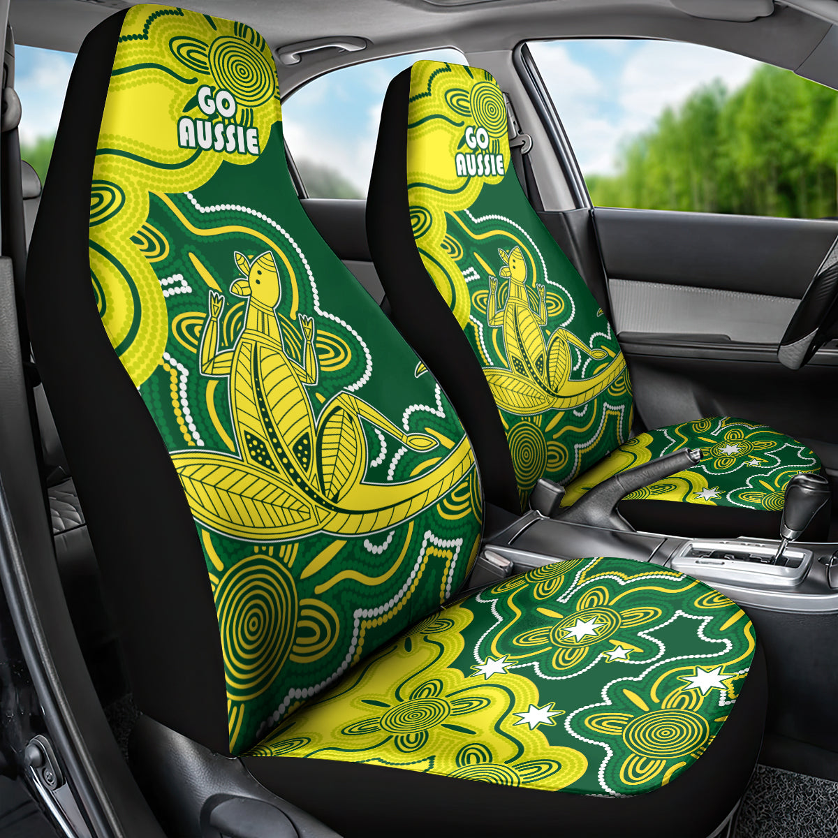 australia-cricket-car-seat-cover-go-aussie-world-cup-2023-aboriginal-style-unique