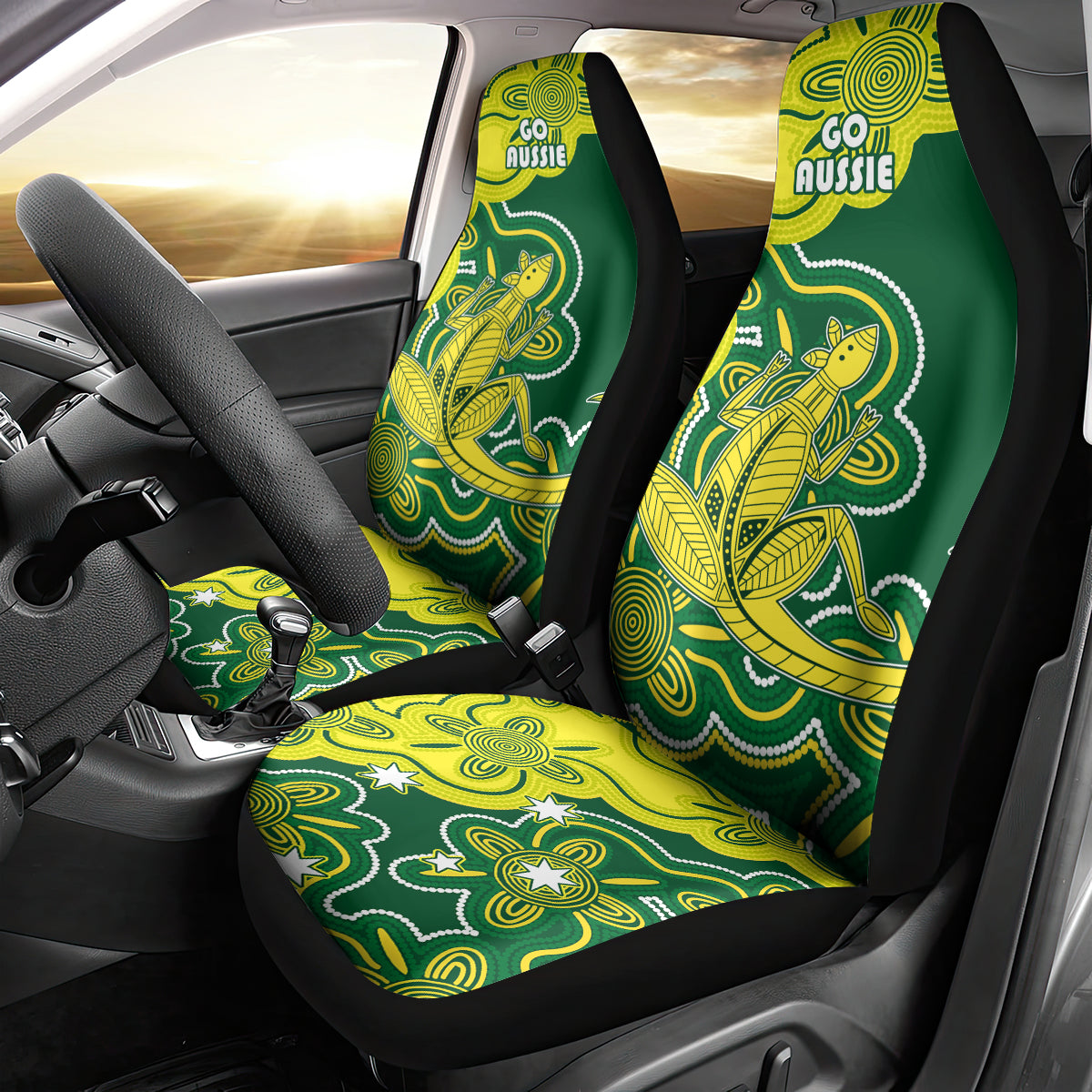 australia-cricket-car-seat-cover-go-aussie-world-cup-2023-aboriginal-style-unique