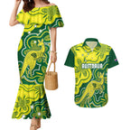 australia-cricket-couples-matching-mermaid-dress-and-hawaiian-shirt-go-aussie-world-cup-2023-aboriginal-style-unique