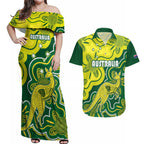 australia-cricket-couples-matching-off-shoulder-maxi-dress-and-hawaiian-shirt-go-aussie-world-cup-2023-aboriginal-style-unique