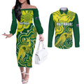 australia-cricket-couples-matching-off-the-shoulder-long-sleeve-dress-and-long-sleeve-button-shirts-go-aussie-world-cup-2023-aboriginal-style-unique