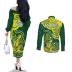 australia-cricket-couples-matching-off-the-shoulder-long-sleeve-dress-and-long-sleeve-button-shirts-go-aussie-world-cup-2023-aboriginal-style-unique