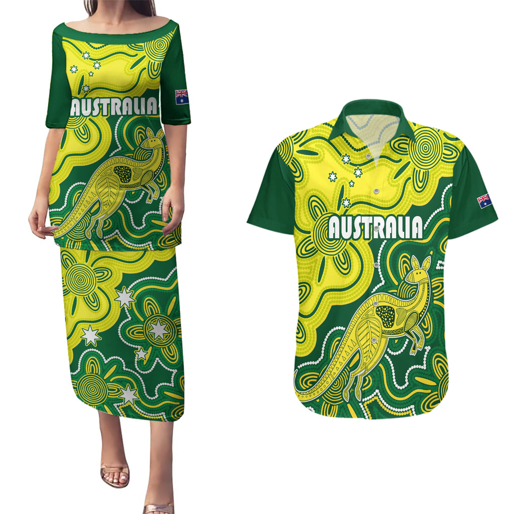 australia-cricket-couples-matching-puletasi-dress-and-hawaiian-shirt-go-aussie-world-cup-2023-aboriginal-style-unique