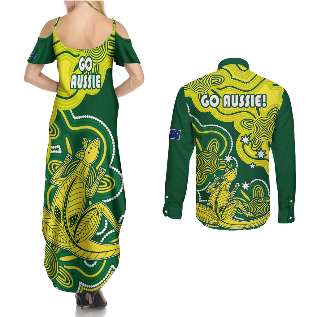 australia-cricket-couples-matching-summer-maxi-dress-and-long-sleeve-button-shirts-go-aussie-world-cup-2023-aboriginal-style-unique