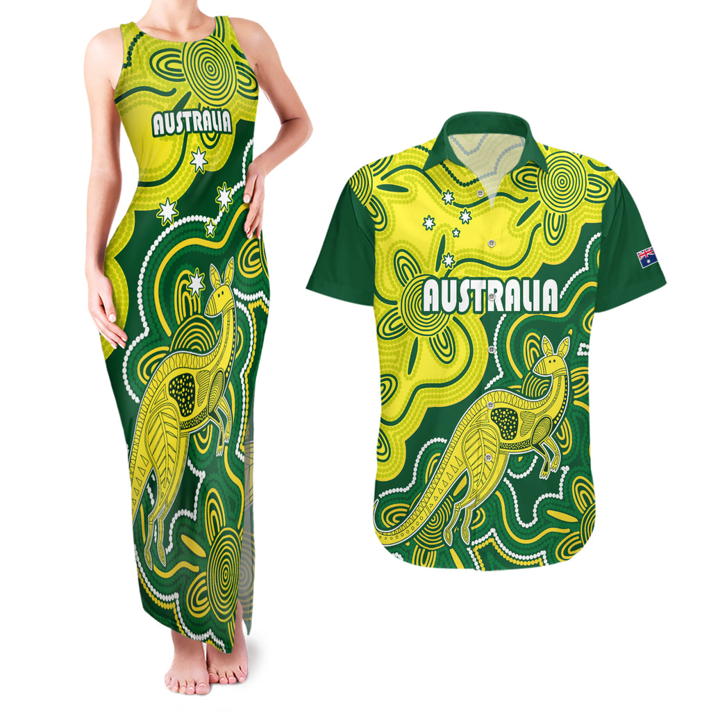 australia-cricket-couples-matching-tank-maxi-dress-and-hawaiian-shirt-go-aussie-world-cup-2023-aboriginal-style-unique