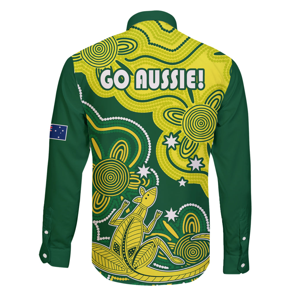 australia-cricket-family-matching-short-sleeve-bodycon-dress-and-hawaiian-shirt-go-aussie-world-cup-2023-aboriginal-style-unique