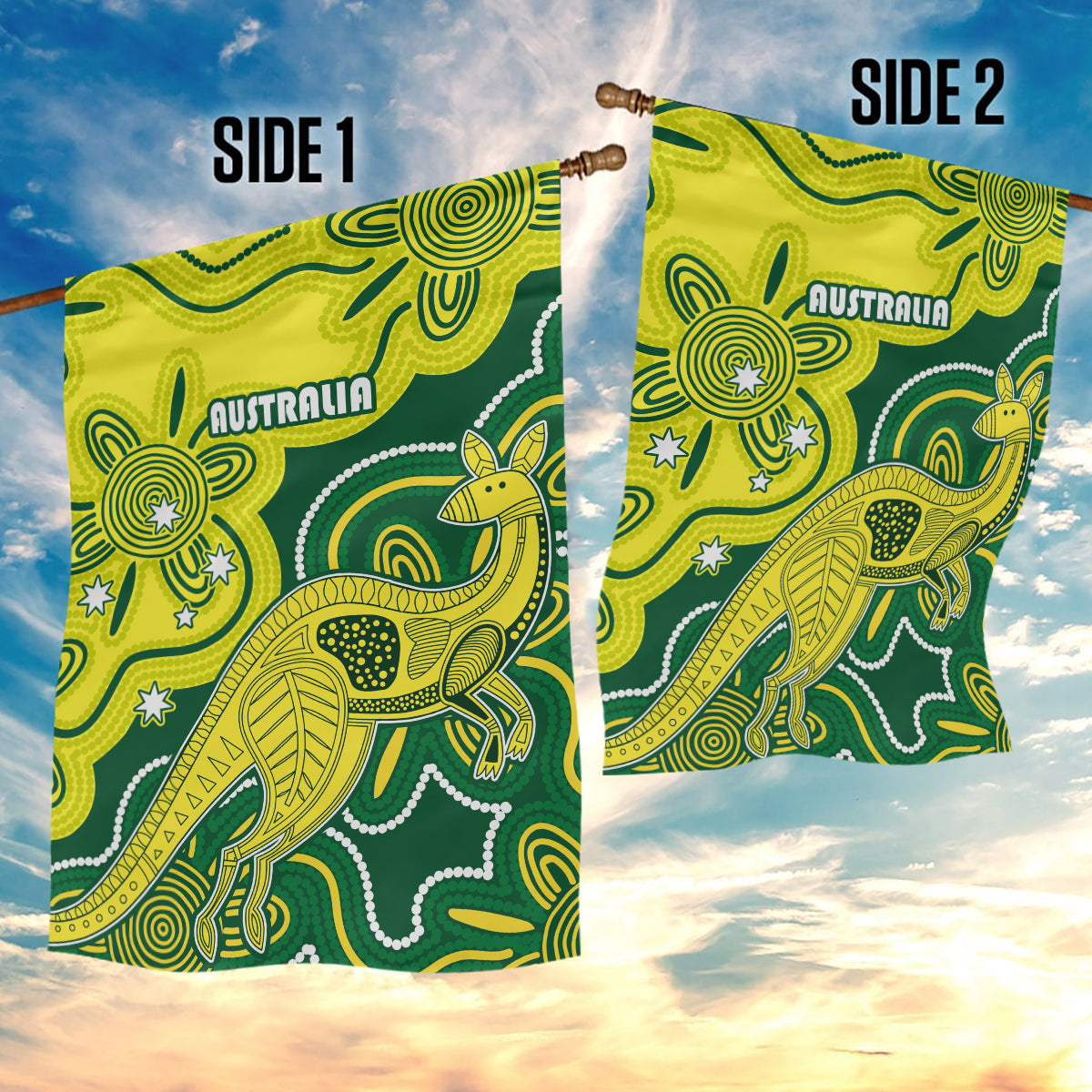 australia-cricket-garden-flag-go-aussie-world-cup-2023-aboriginal-style-unique