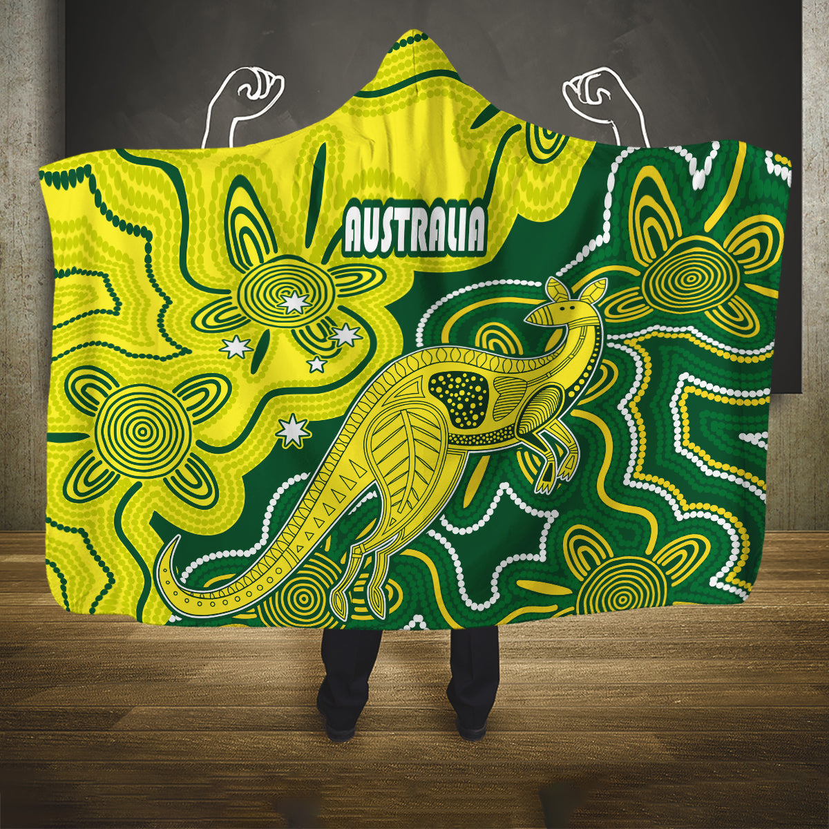 australia-cricket-hooded-blanket-go-aussie-world-cup-2023-aboriginal-style-unique