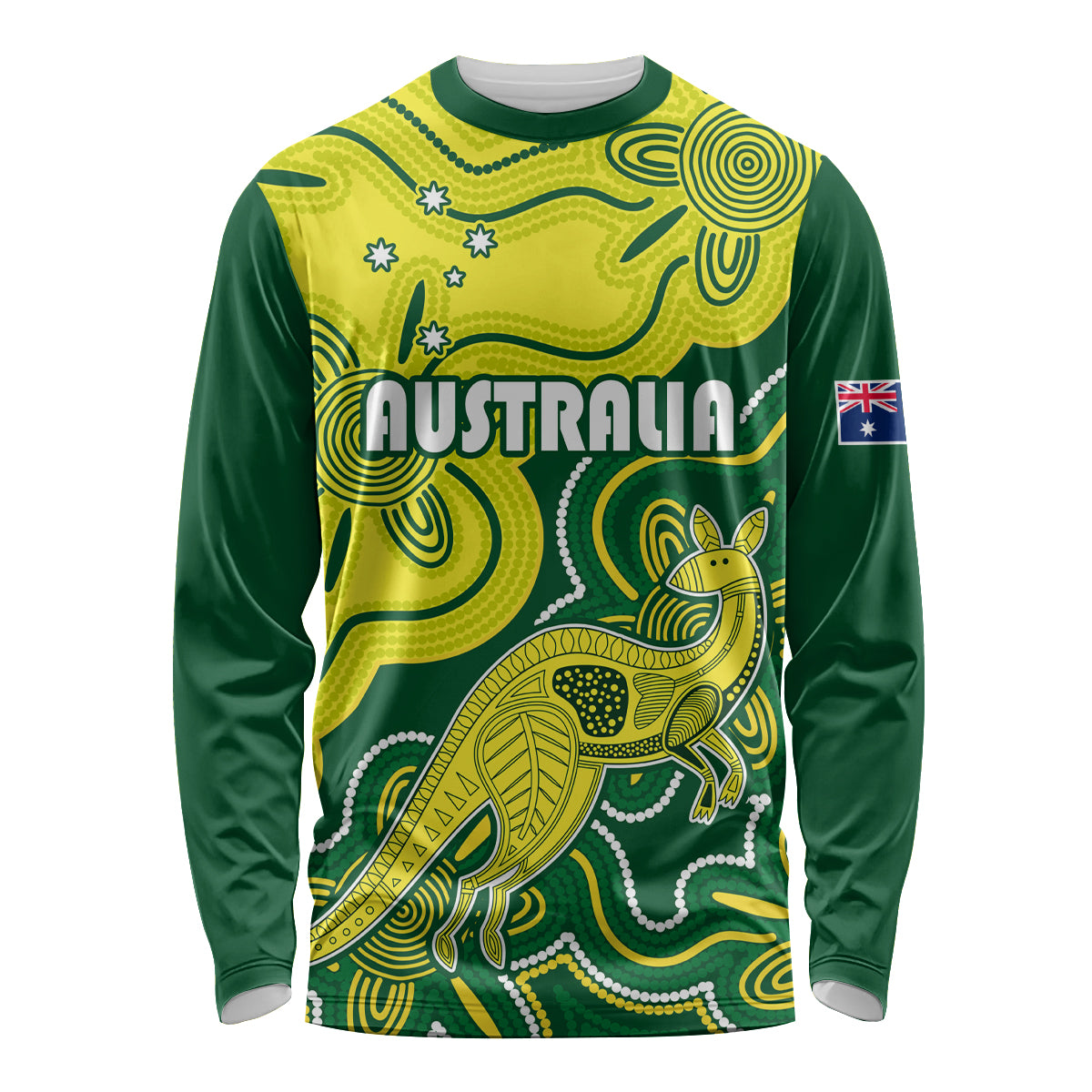 australia-cricket-long-sleeve-shirt-go-aussie-world-cup-2023-aboriginal-style-unique