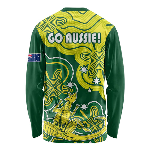 australia-cricket-long-sleeve-shirt-go-aussie-world-cup-2023-aboriginal-style-unique