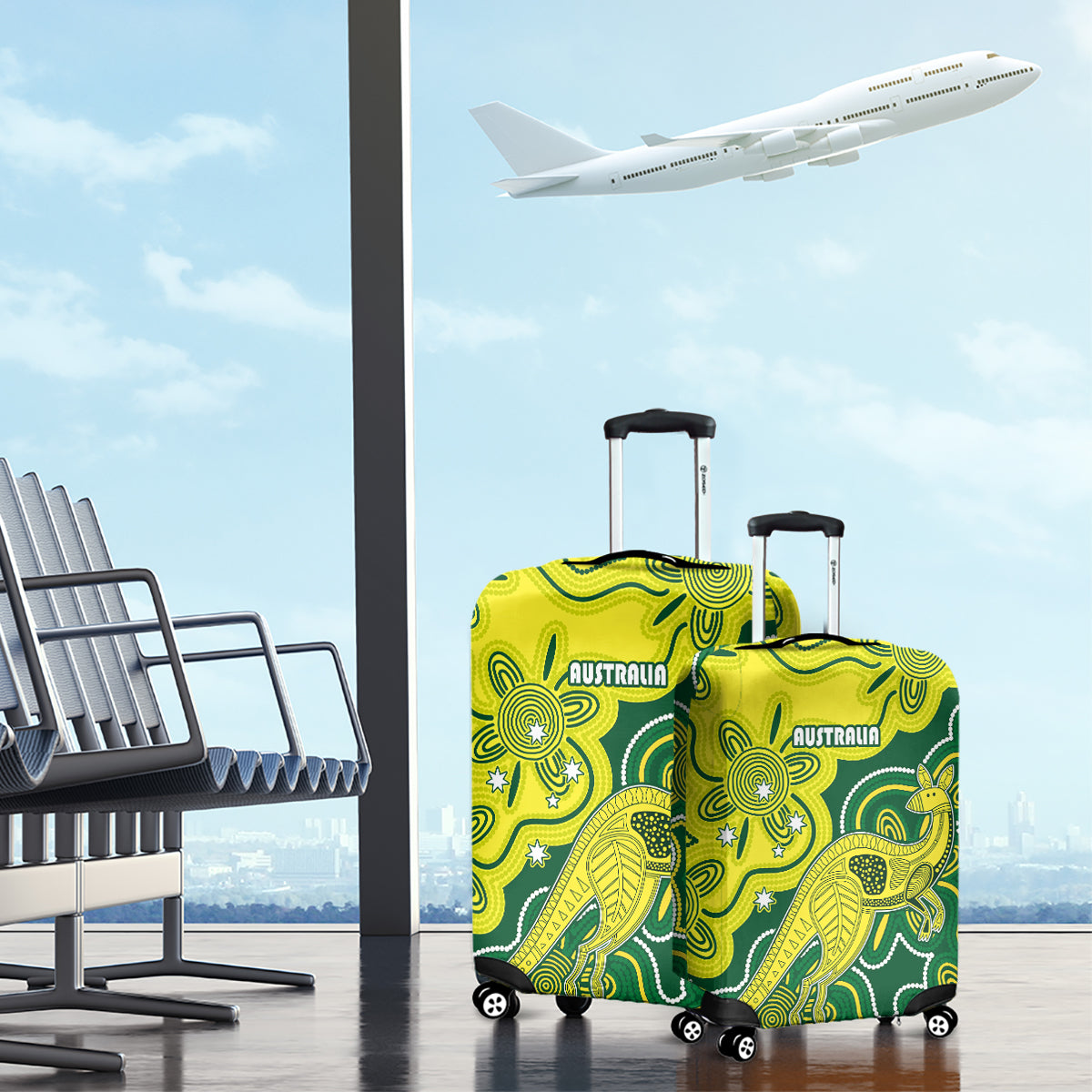 australia-cricket-luggage-cover-go-aussie-world-cup-2023-aboriginal-style-unique