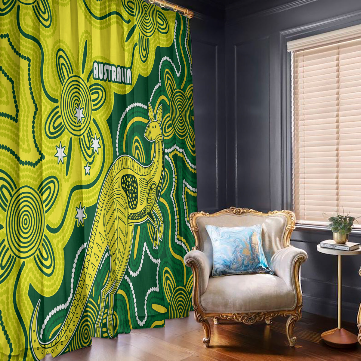australia-cricket-window-curtain-go-aussie-world-cup-2023-aboriginal-style-unique
