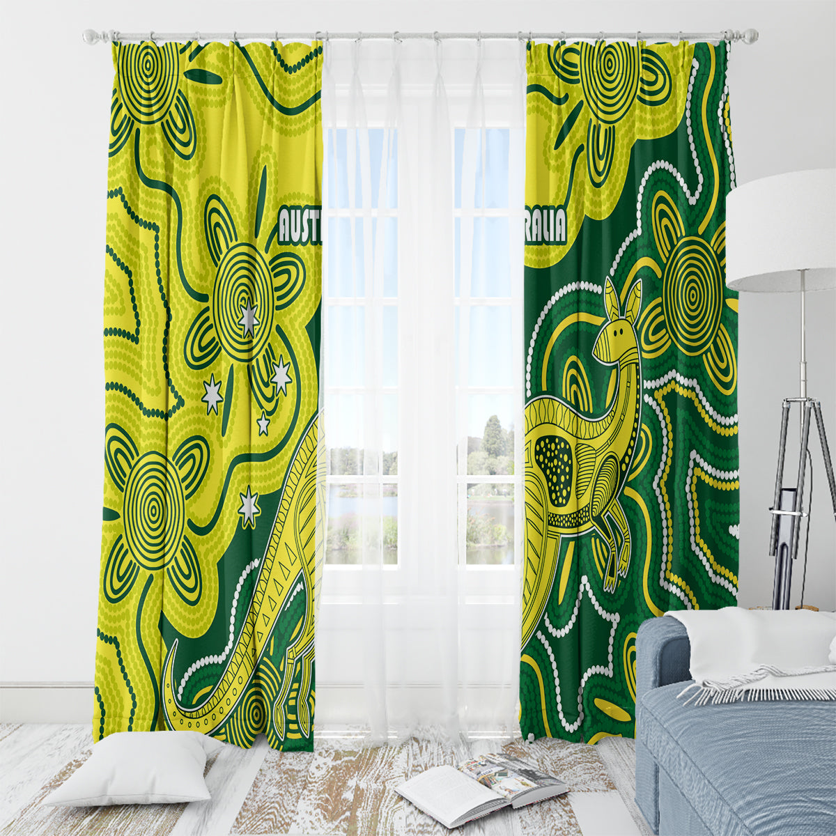 australia-cricket-window-curtain-go-aussie-world-cup-2023-aboriginal-style-unique