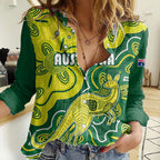 australia-cricket-women-casual-shirt-go-aussie-world-cup-2023-aboriginal-style-unique