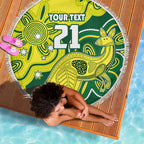 custom-australia-cricket-beach-blanket-go-aussie-world-cup-2023-aboriginal-style-unique