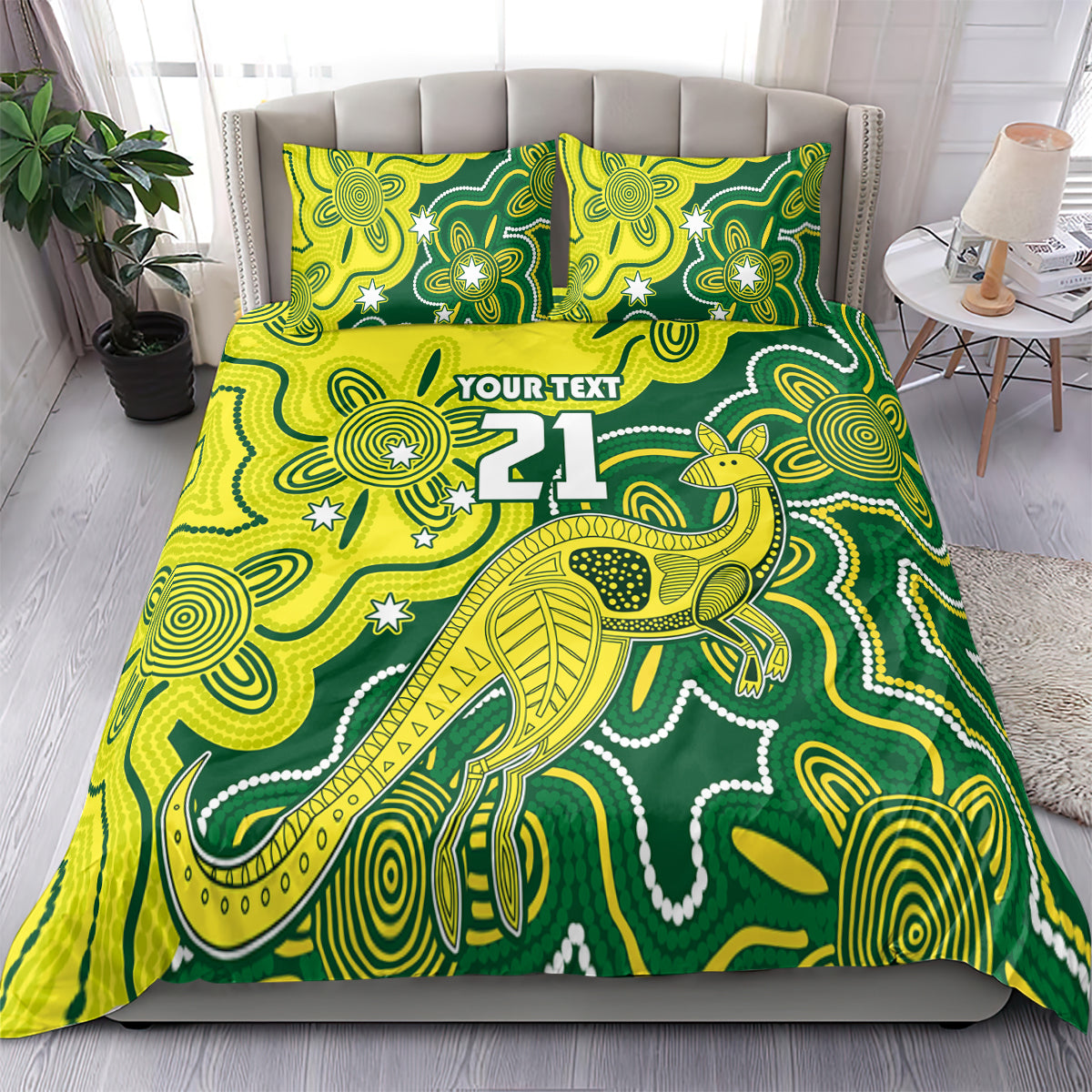 custom-australia-cricket-bedding-set-go-aussie-world-cup-2023-aboriginal-style-unique