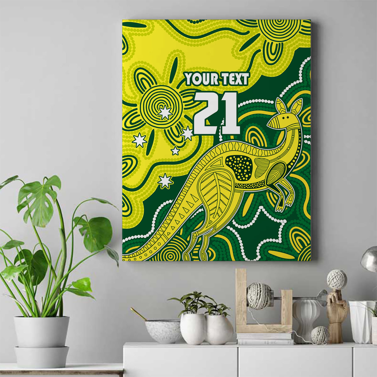 custom-australia-cricket-canvas-wall-art-go-aussie-world-cup-2023-aboriginal-style-unique