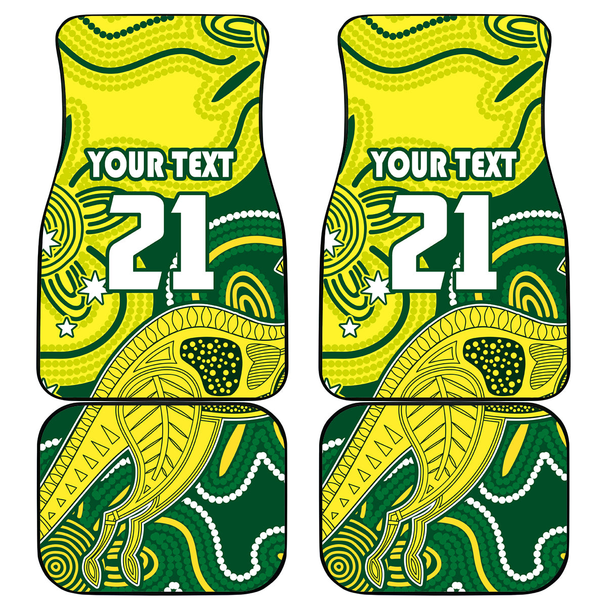 custom-australia-cricket-car-mats-go-aussie-world-cup-2023-aboriginal-style-unique