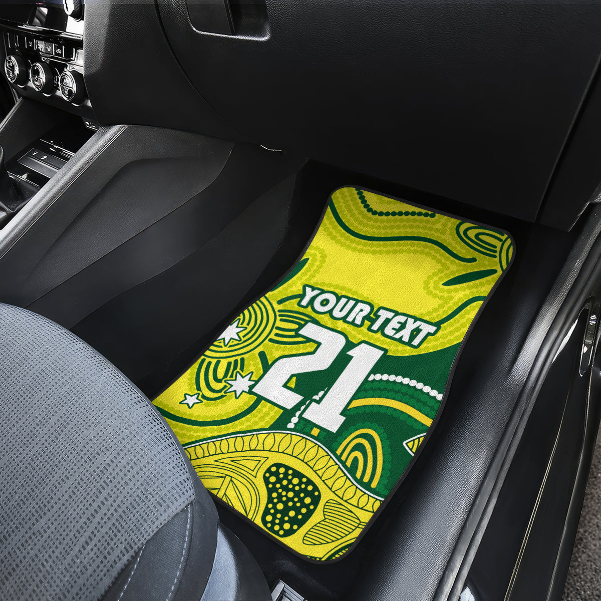 custom-australia-cricket-car-mats-go-aussie-world-cup-2023-aboriginal-style-unique