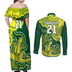 custom-australia-cricket-couples-matching-off-shoulder-maxi-dress-and-long-sleeve-button-shirts-go-aussie-world-cup-2023-aboriginal-style-unique