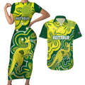 custom-australia-cricket-couples-matching-short-sleeve-bodycon-dress-and-hawaiian-shirt-go-aussie-world-cup-2023-aboriginal-style-unique