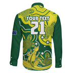 custom-australia-cricket-family-matching-short-sleeve-bodycon-dress-and-hawaiian-shirt-go-aussie-world-cup-2023-aboriginal-style-unique