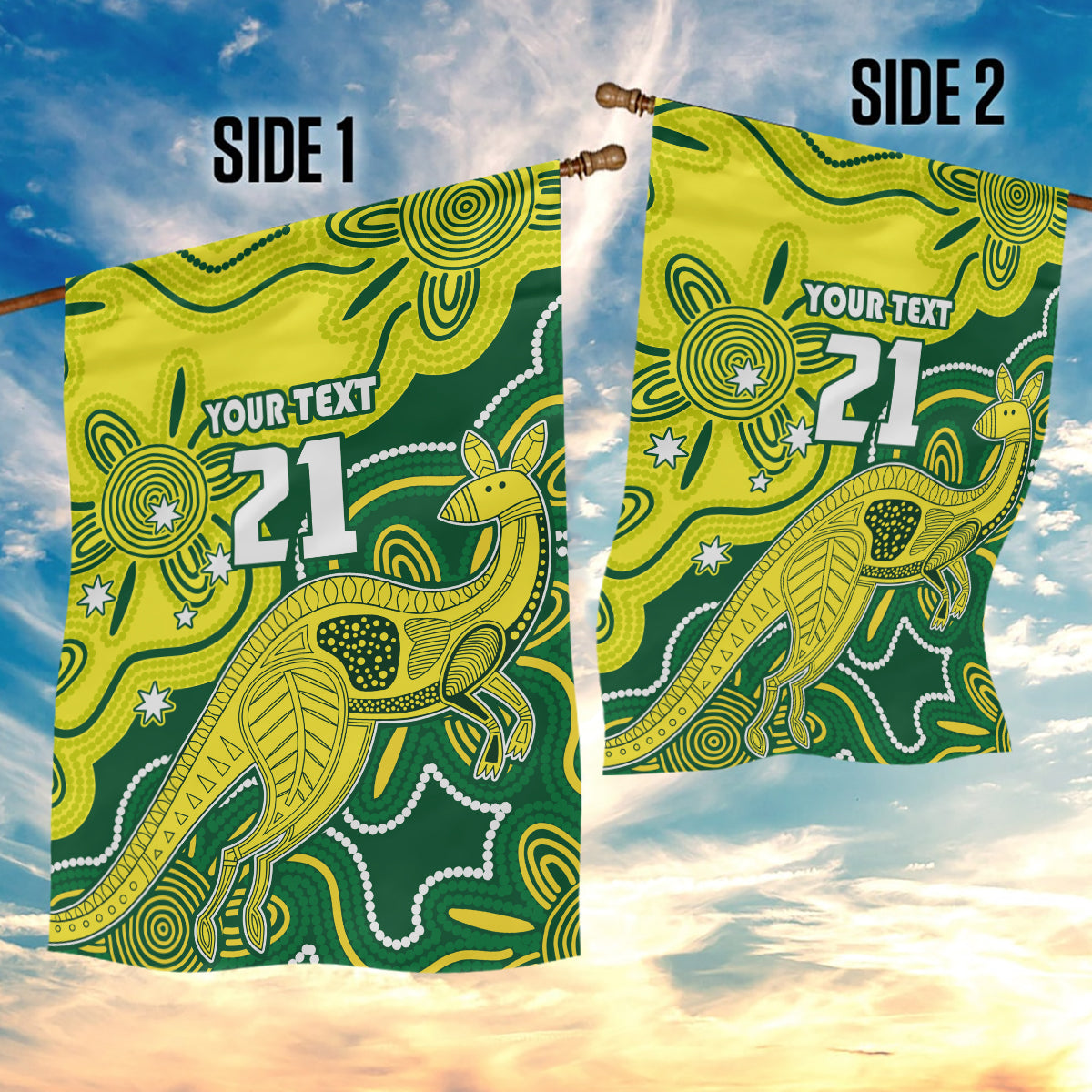 custom-australia-cricket-garden-flag-go-aussie-world-cup-2023-aboriginal-style-unique