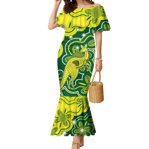 custom-australia-cricket-mermaid-dress-go-aussie-world-cup-2023-aboriginal-style-unique