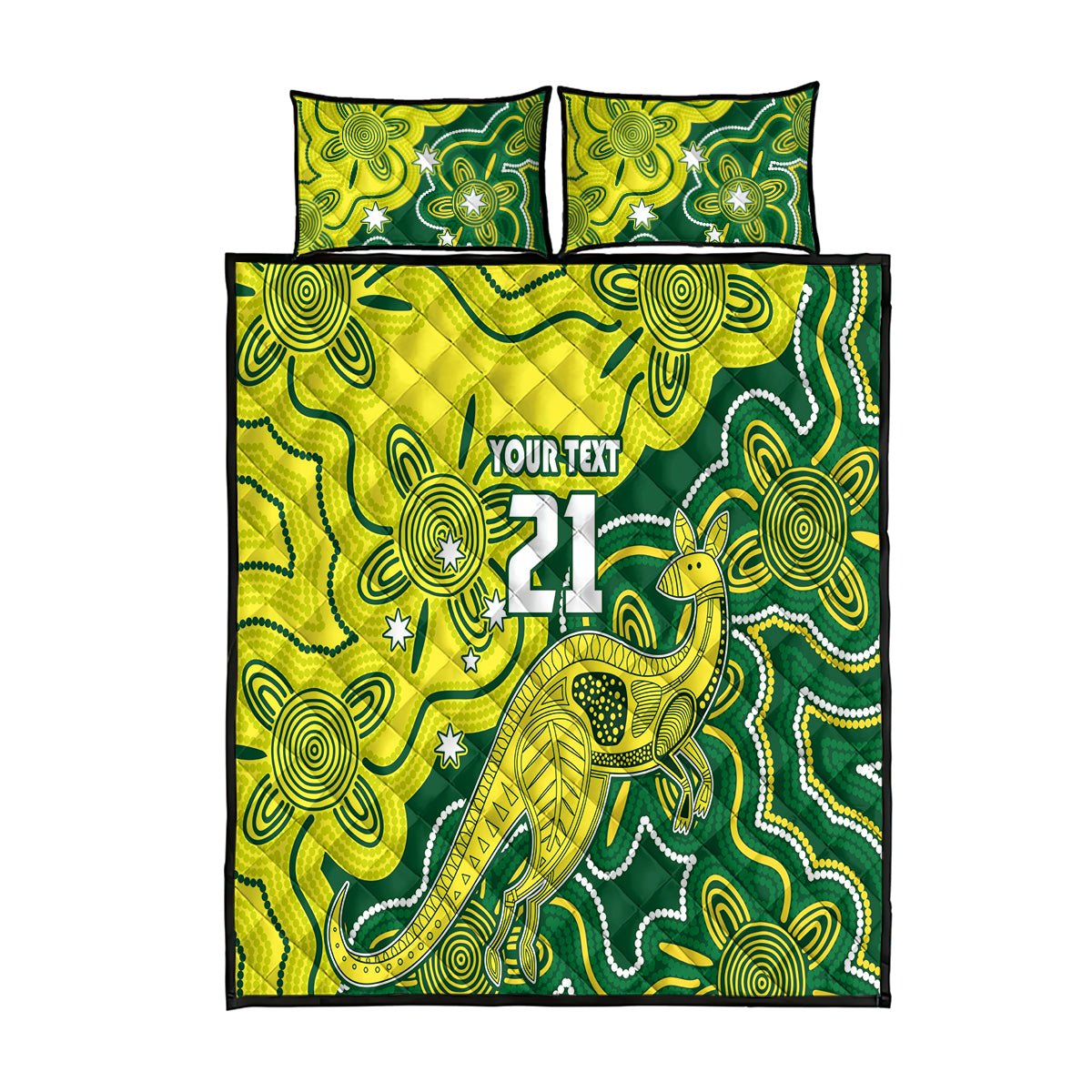 custom-australia-cricket-quilt-bed-set-go-aussie-world-cup-2023-aboriginal-style-unique
