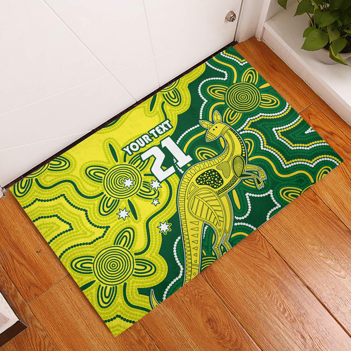 custom-australia-cricket-rubber-doormat-go-aussie-world-cup-2023-aboriginal-style-unique