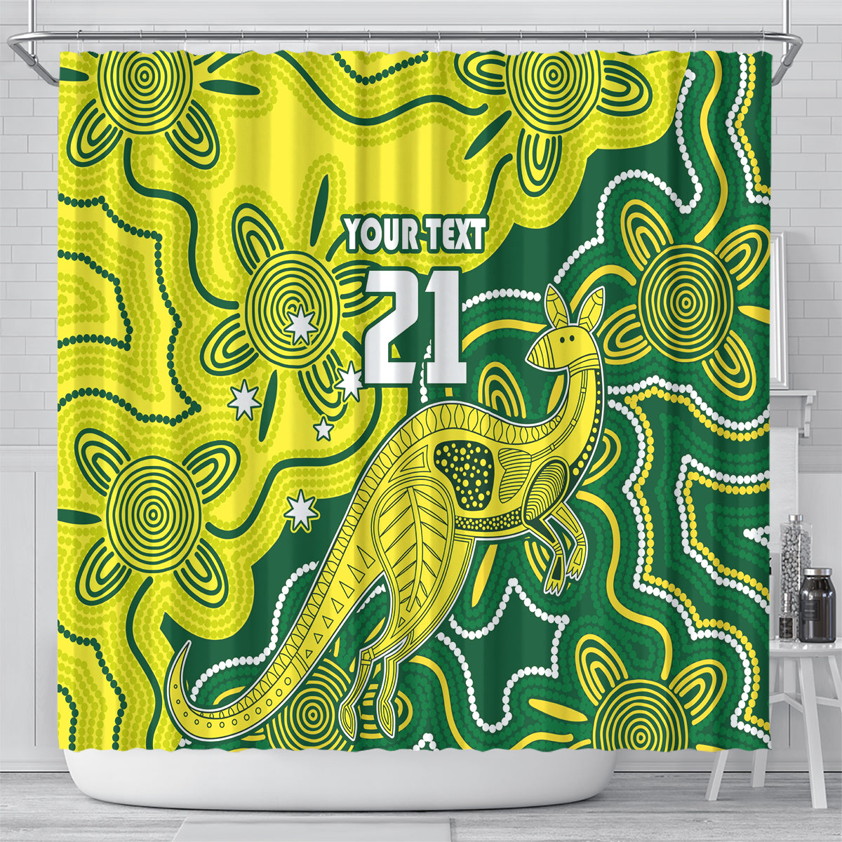 custom-australia-cricket-shower-curtain-go-aussie-world-cup-2023-aboriginal-style-unique