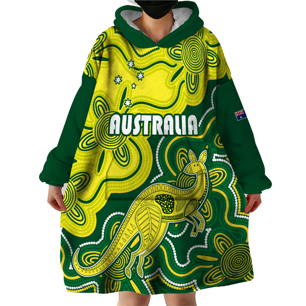 custom-australia-cricket-wearable-blanket-hoodie-go-aussie-world-cup-2023-aboriginal-style-unique