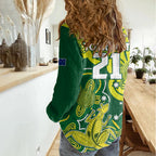 custom-australia-cricket-women-casual-shirt-go-aussie-world-cup-2023-aboriginal-style-unique