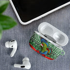 New Zealand Kea Bird Christmas AirPods Case Maori Inspired Knitted Patterns