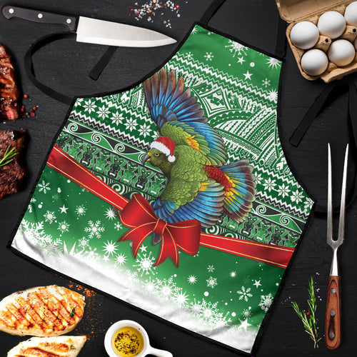 New Zealand Kea Bird Christmas Apron Maori Inspired Knitted Patterns