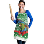 New Zealand Kea Bird Christmas Apron Maori Inspired Knitted Patterns