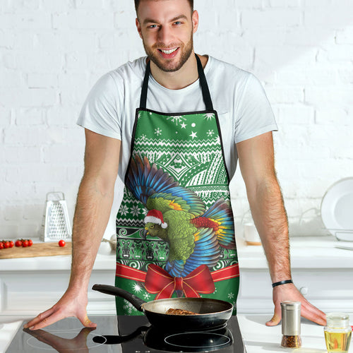 New Zealand Kea Bird Christmas Apron Maori Inspired Knitted Patterns