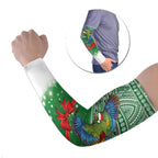 New Zealand Kea Bird Christmas Arm Sleeves Maori Inspired Knitted Patterns