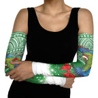 New Zealand Kea Bird Christmas Arm Sleeves Maori Inspired Knitted Patterns