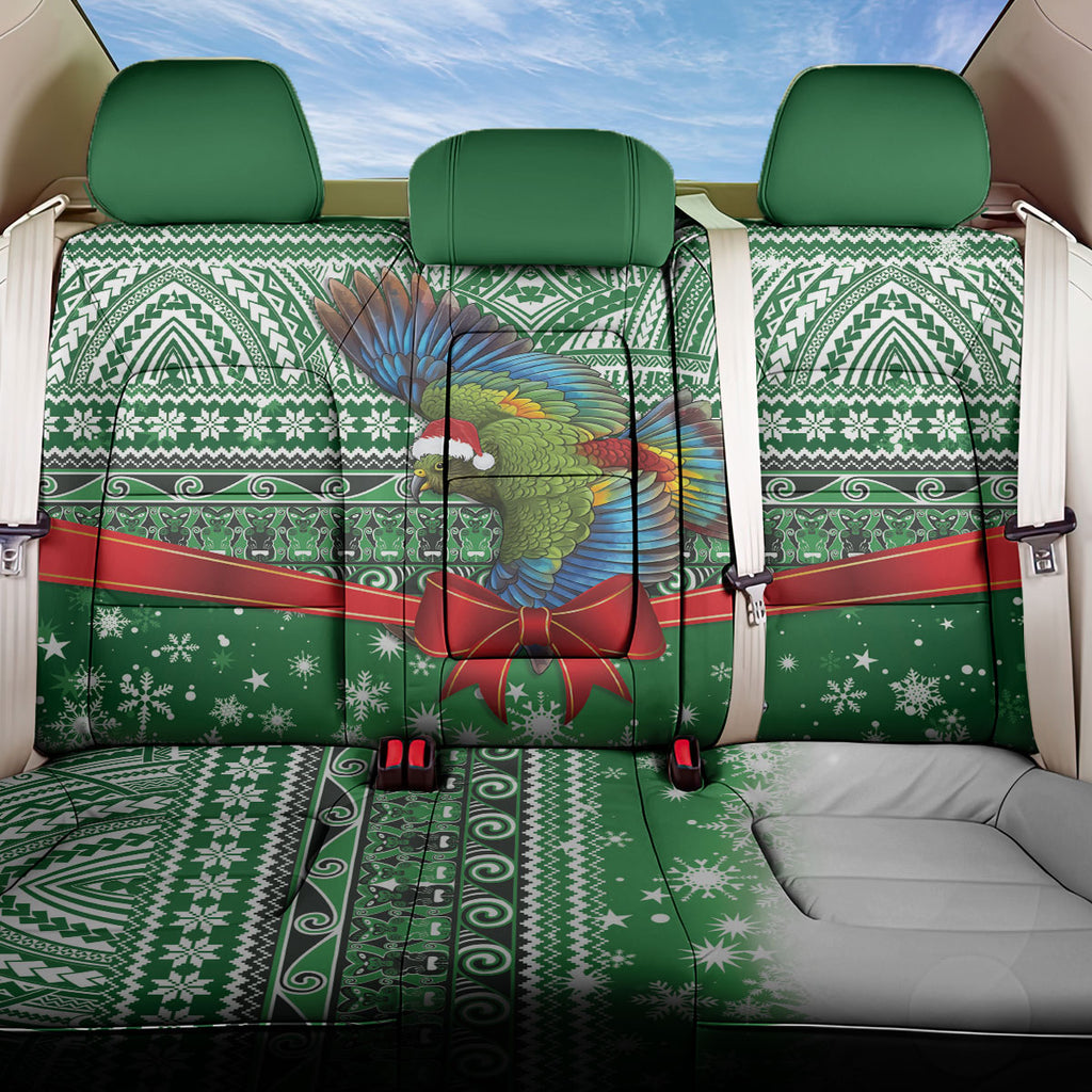 New Zealand Kea Bird Christmas Back Car Seat Cover Maori Inspired Knitted Patterns