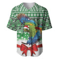 New Zealand Kea Bird Christmas Baseball Jersey Maori Inspired Knitted Patterns