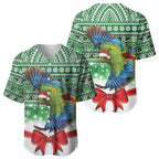 New Zealand Kea Bird Christmas Baseball Jersey Maori Inspired Knitted Patterns