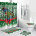 New Zealand Kea Bird Christmas Bathroom Set Maori Inspired Knitted Patterns